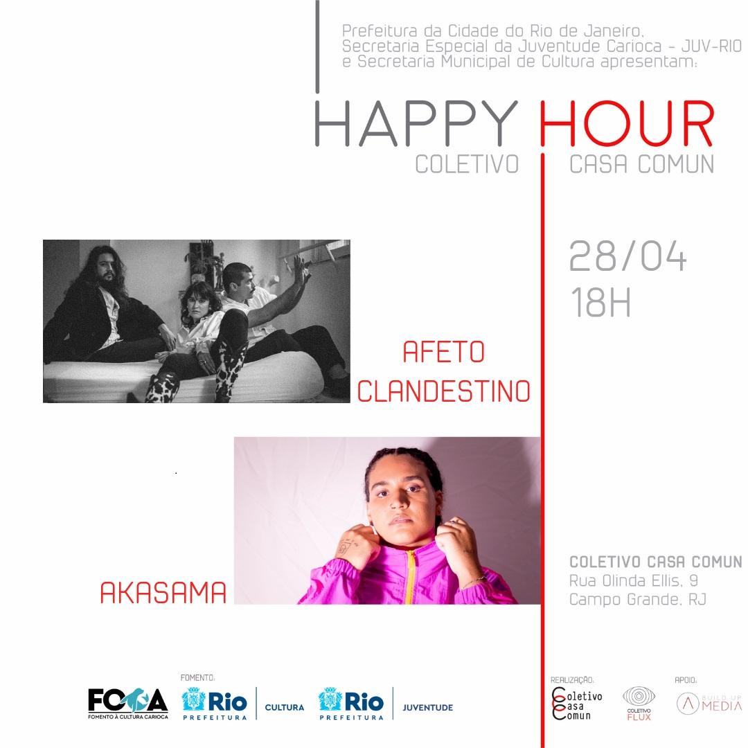 Grátis: Afeto Clandestino e Akasama fazem show no Rio
