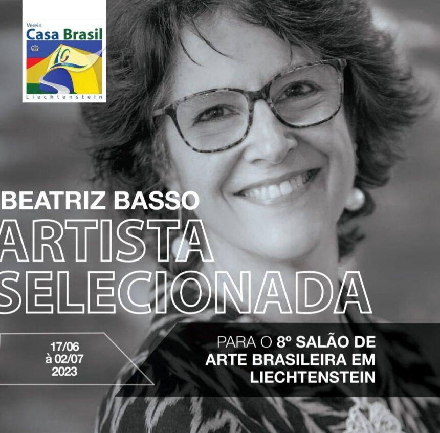 A artista plástica Beatriz Basso foi selecionada para o 8º Salão de Arte Brasileira em Liechtenstein, na Europa