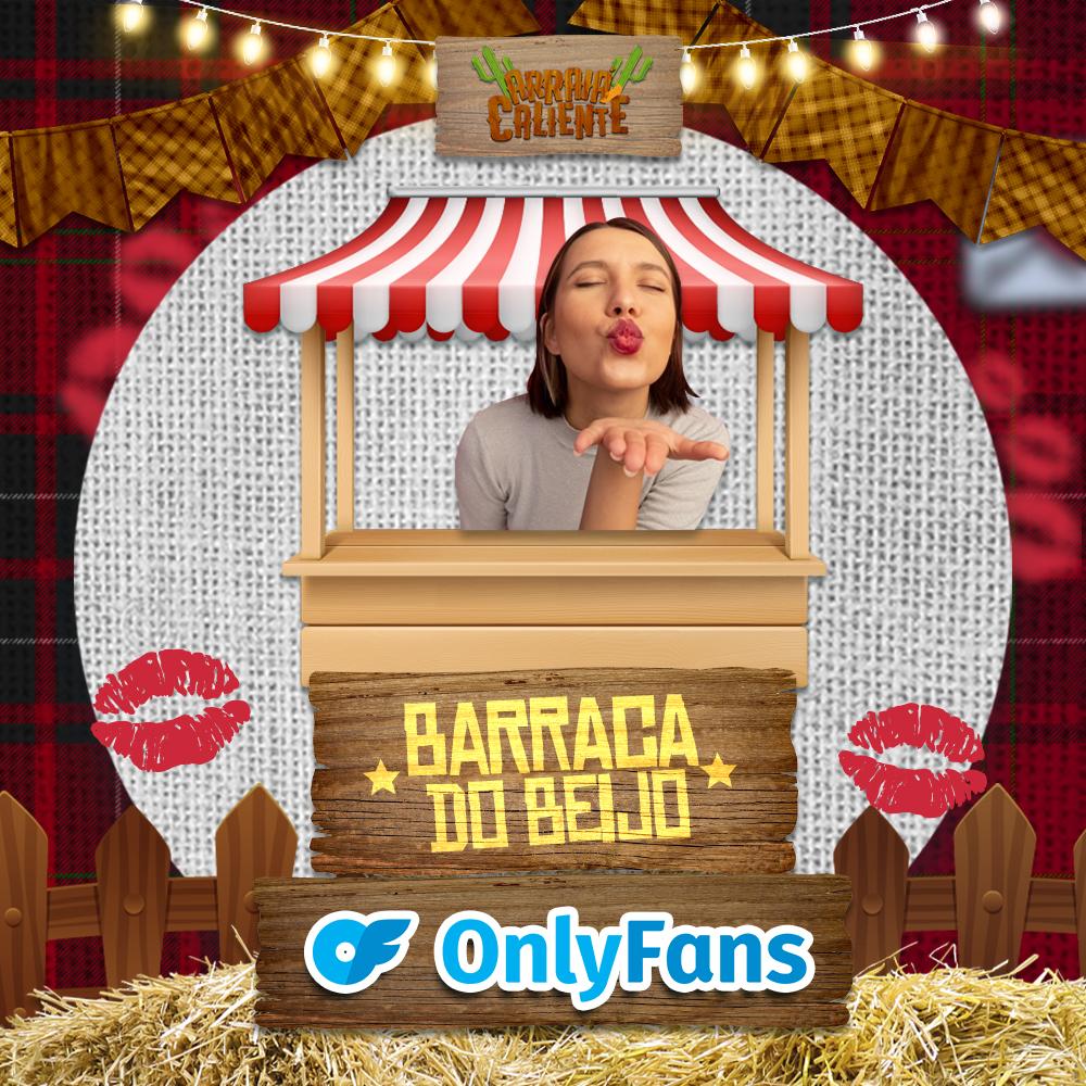 Barraca do Beijo do OnlyFans: fãs poderão beijar suas musas em festa julina +18