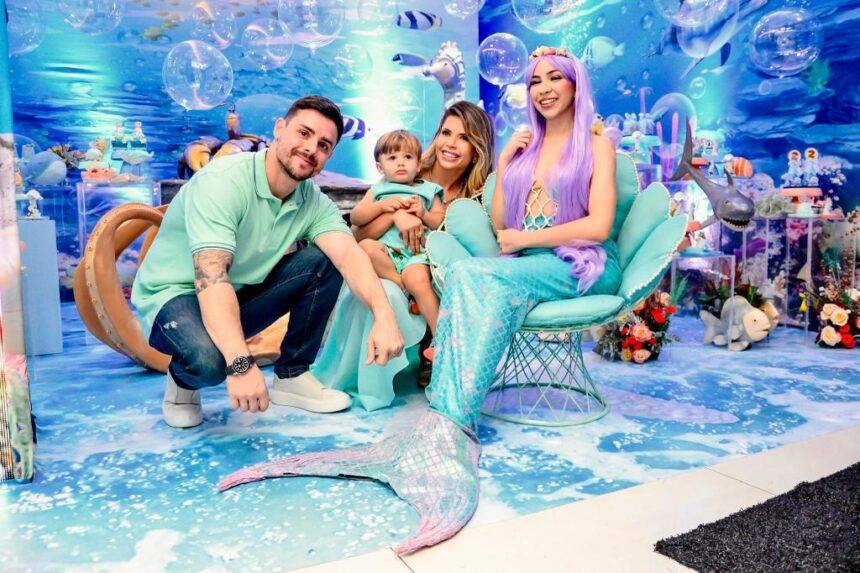 Cacau Colucci comemora aniversário de dois anos do filho com deputado Delegado Bruno Lima