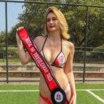 Modelo Raquel Lira arrasa como Musa do Flamengo 2023/24