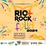 Coletivo apresenta pré-carnavalesco Rio + Rock Folia 2024, com a participação das bandas Lu & Bloco Cru e Dinossauros Nacionais