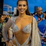 Musa da Vila Maria, Fernanda Lima troca fantasia de penas por corpo cravejado com cristais: “5h de produção”