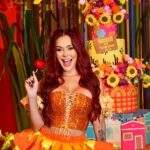 Arraiá da Cremosinha: Mirela Janis comemora 27 anos com show particular de Felipe Araújo