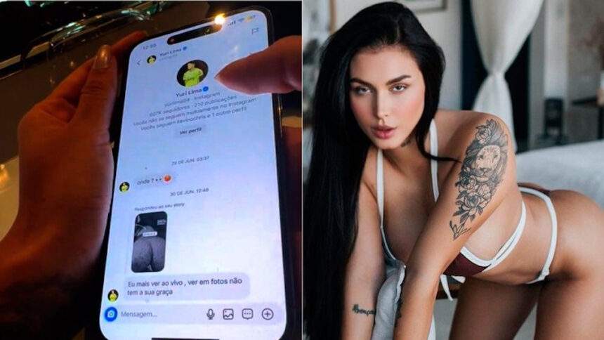 “Ex de Neymar”, Fernanda Campos mostra mensagem de Yuri Lima: “deu em cima de mim e ignorei”