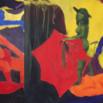 Nando Paulino apresenta a exposição ‘Sobreposições’, com pinturas que refletem a experiência humana