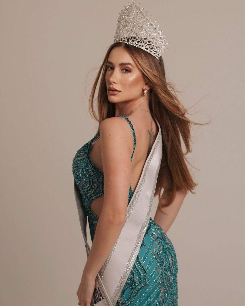 Iani Casagrande, Miss Universe Itaipulândia, é uma das favoritas ao Miss Universe Paraná 2024