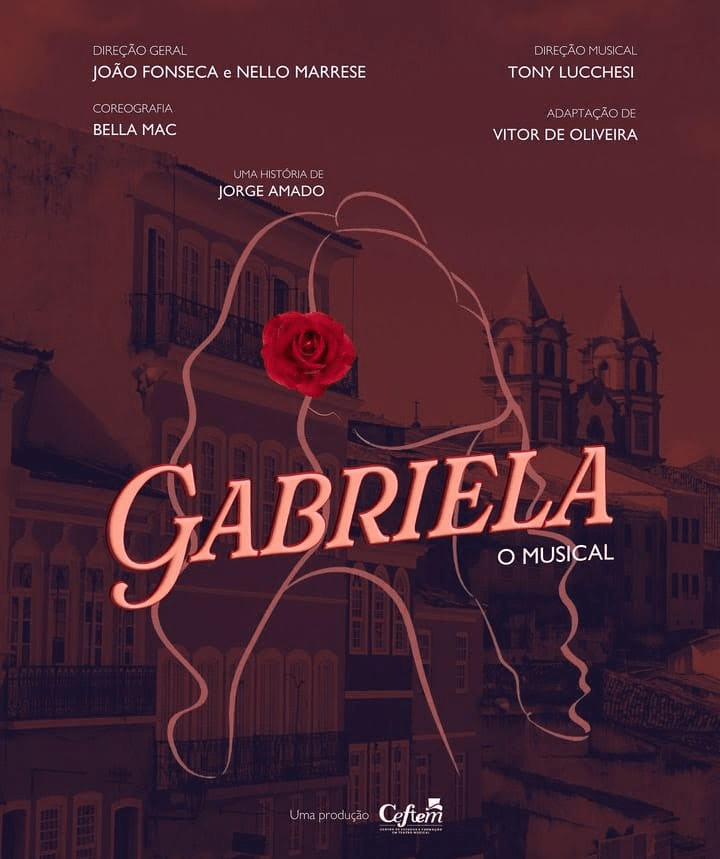 A artista multifacetada Clarissa Chaves está no elenco da montagem do musical ‘Gabriela’, pelo Ceftem RJ.
