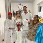 Miss Bumbum Bruna Dias se casa na umbanda, defende relação aberta e é atacada na web: “nova fase”