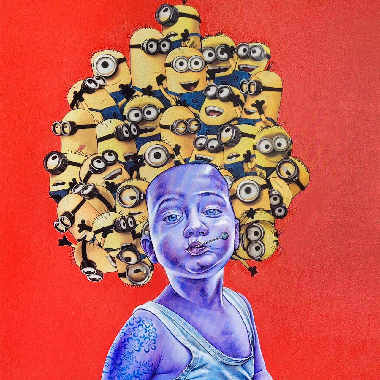 O artista Alex Melo apresenta exposição na Galeria Dobra, com seus famosos trabalhos que refletem sua visão da vida