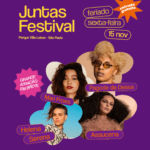 Terceira edição do Juntas Festival acontece no Parque Villa Lobos no dia 15 de novembro