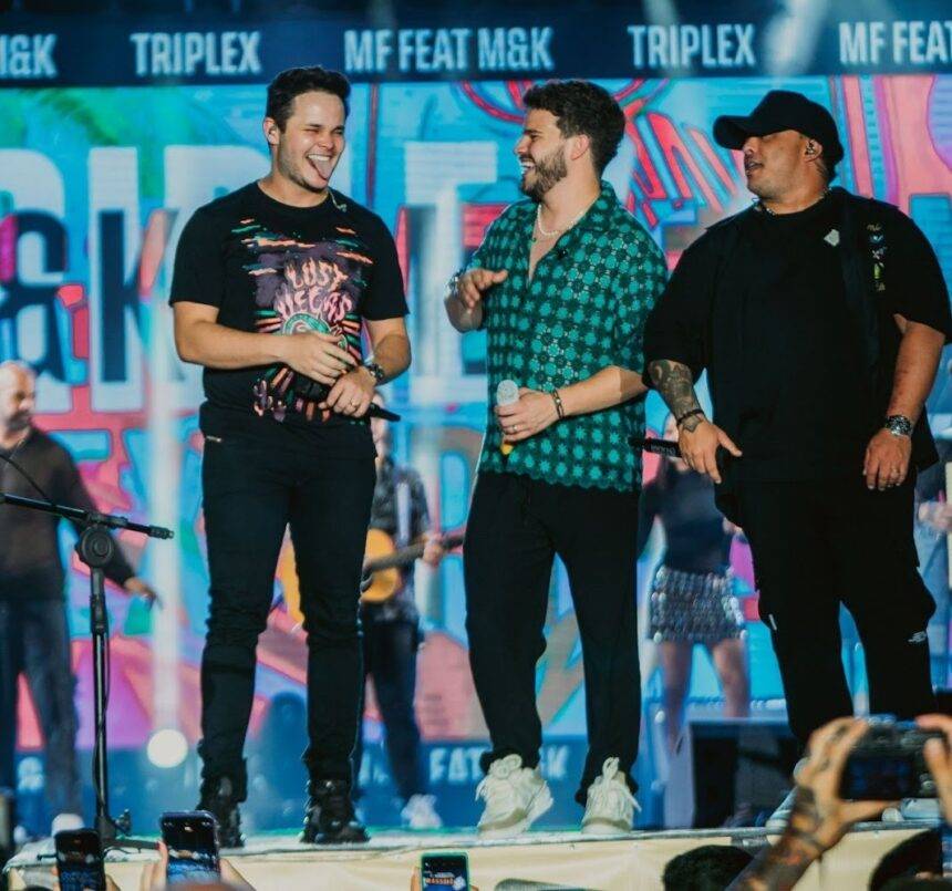 Matheus Fernandes e Matheus & Kauan registram novo videoclipe de “Triplex”