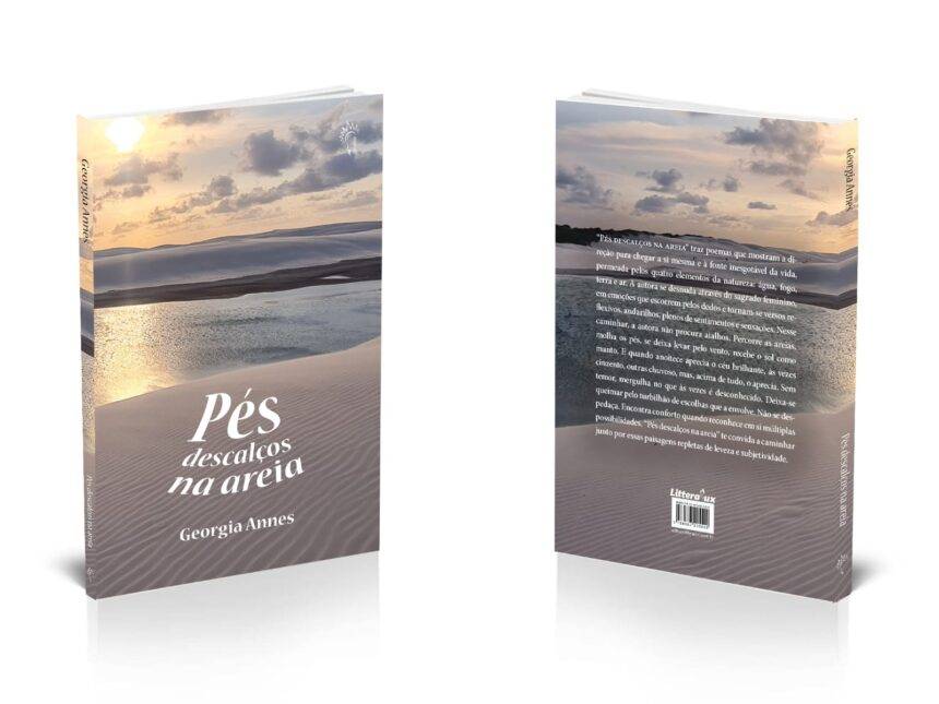 Georgia Annes, autora de grande relevância da poesia nacional, lança seu terceiro livro, “Pés descalços na areia”