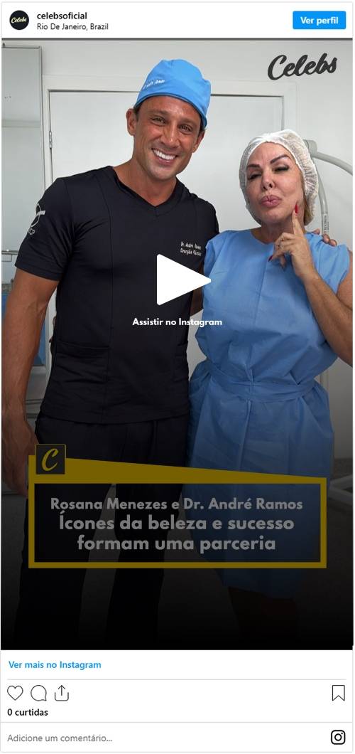 Rosana Menezes e Dr. André Ramos: ícones da beleza e sucesso formam uma parceria