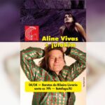 Aline Vivas e Julakim fazem show na livraria Baratos da Ribeiro em Botafogo
