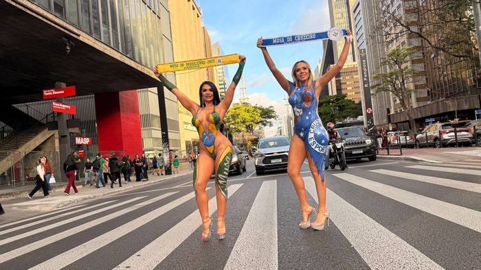 Avenida Paulista recebe ação das Musas do Brasileirão para divulgar concurso 2026