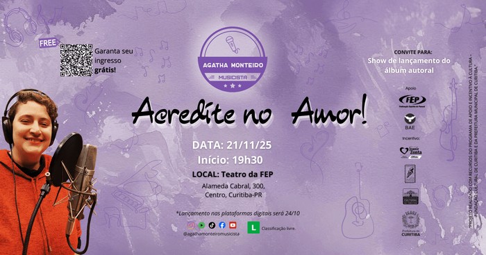 Pop rock e convicção na transformação pessoal; conheça o disco de estreia de Agatha Monteiro