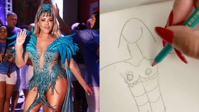 Ana Beatriz Godoi revela processo criativo dos looks e homenageia bateria da Rosas de Ouro