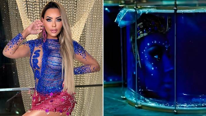 Instrumentos da bateria da Rosas de Ouro são personalizados com a imagem da rainha Ana Beatriz Godoi para o Carnaval 2026