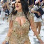 Musa Suzana Aramuni brilha no ensaio técnico da Acadêmicos do Tucuruvi