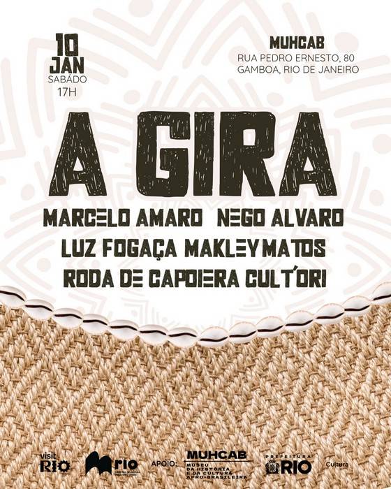 Festival A GIRA: Um encontro de samba, capoeira e ancestralidade no MUHCAB