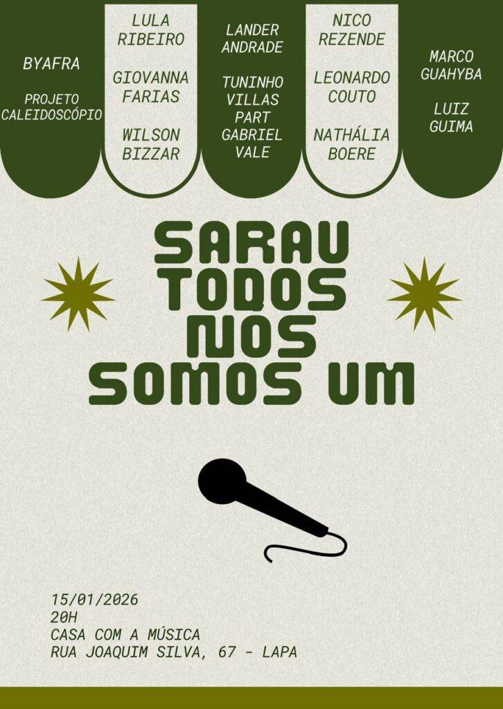 Um sarau especial: "Todos Nós Somos Um" homenageia Giovanna Farias