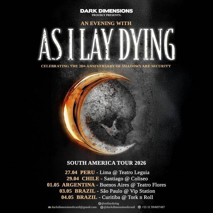 As I Lay Dying Retorna ao Brasil em maio com turnê especial