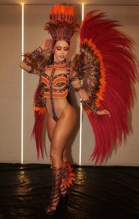 Juliana Leones brilha no carnaval 2026: investimento de 35 mil reais na fantasia