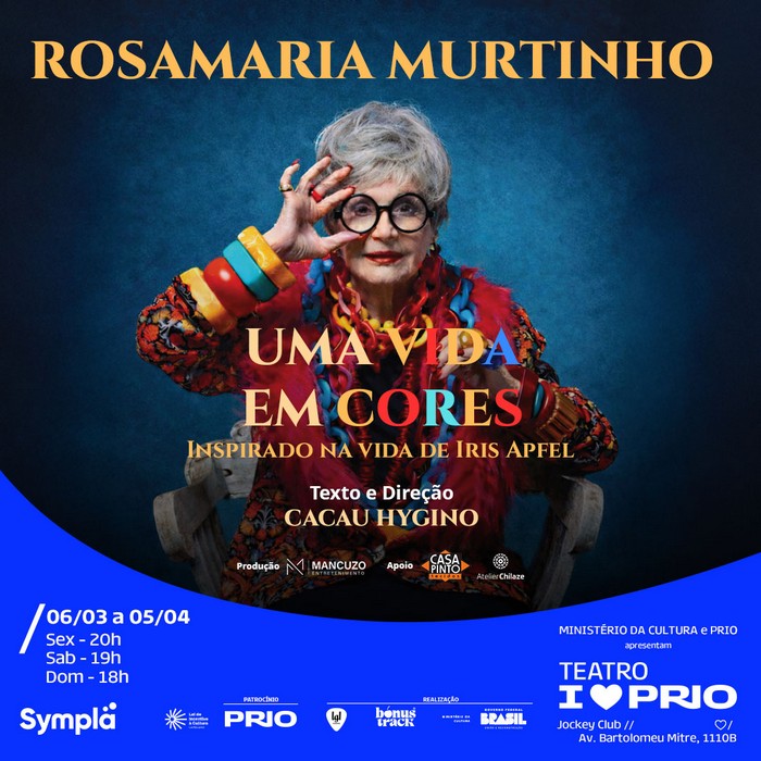 Uma Vida em Cores: Rosamaria Murtinho retornará aos palcos aos 93 Anos