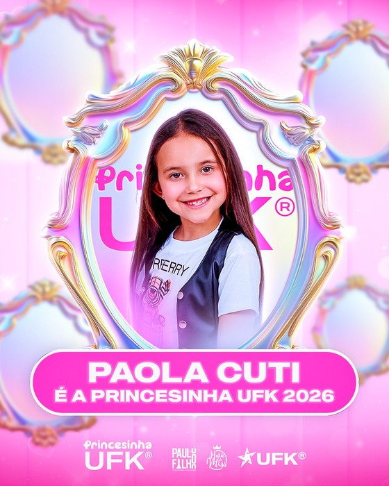 Paola Cuti, eleita Princesinha na Universal Fashion Kids, conquista vaga no UFK04