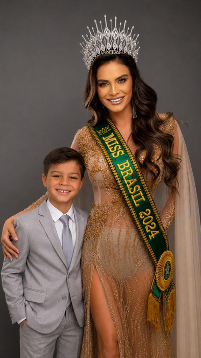 Filho da Miss Brasil, Aline Geraldi, é aprovado em seletiva da Seleção Brasileira