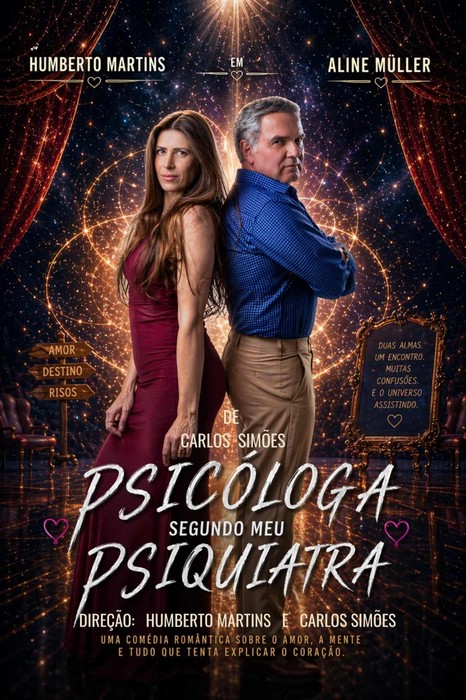 "Psicóloga Segundo Meu Psiquiatra" chega aos palcos em junho com Humberto Martins e Aline Müller