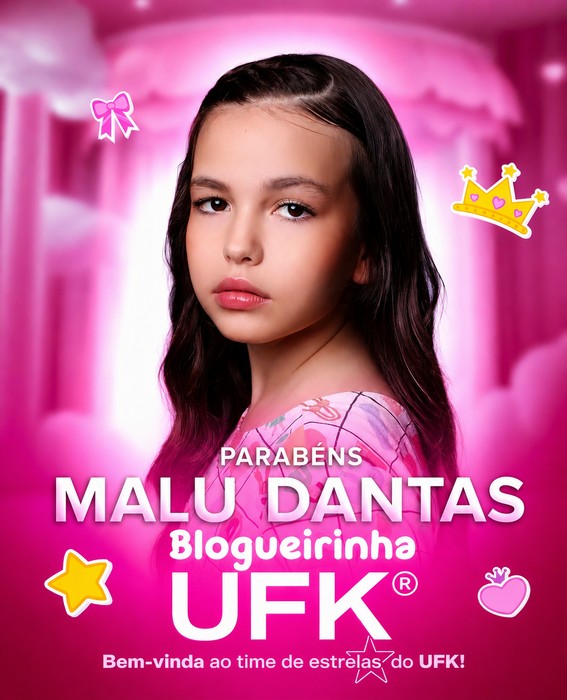 Malu Dantas, de 12 anos, supera 600 candidatas de todo o Brasil e garante vaga na final nacional do UFK, em Curitiba. 1 Malu Dantas, de 12 anos, supera 600 candidatas de todo o Brasil e garante vaga na final nacional do UFK, em Curitiba.