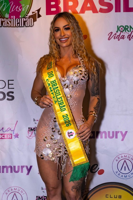 Conheça Sereia Fefinha, eleita aMusa do Brasileirão de 2026