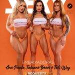 Embaixadoras da Requesty.me, Ana Paula Moura, Taluane Boom e Tati Weg, brilham na capa da Revista SEXY