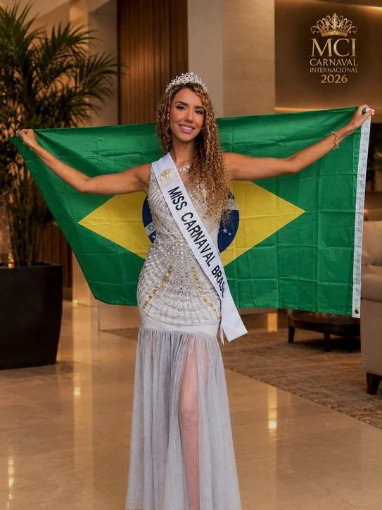 Natália Feltrine desembarca em Punta Cana para representar o Brasil no Miss Carnaval Internacional