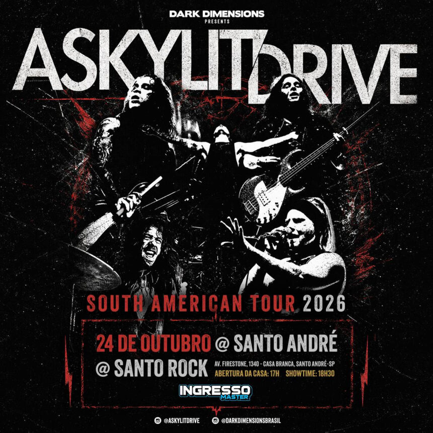 Skylit Drive retorna ao Brasil em outubro: ícone do post‑hardcore atualiza turnê e muda local em Curitiba